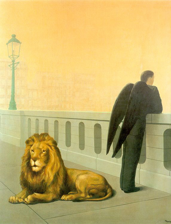   (Rene Magritte).  (Homesickness)