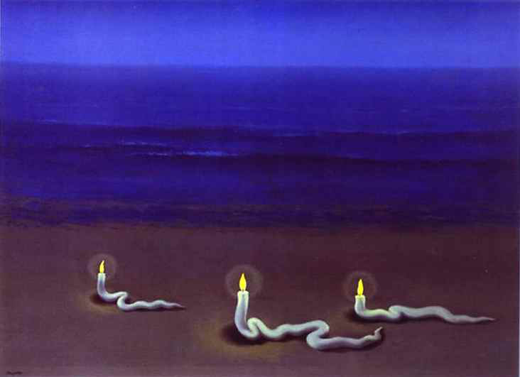   (Rene Magritte).  (La Meditation)