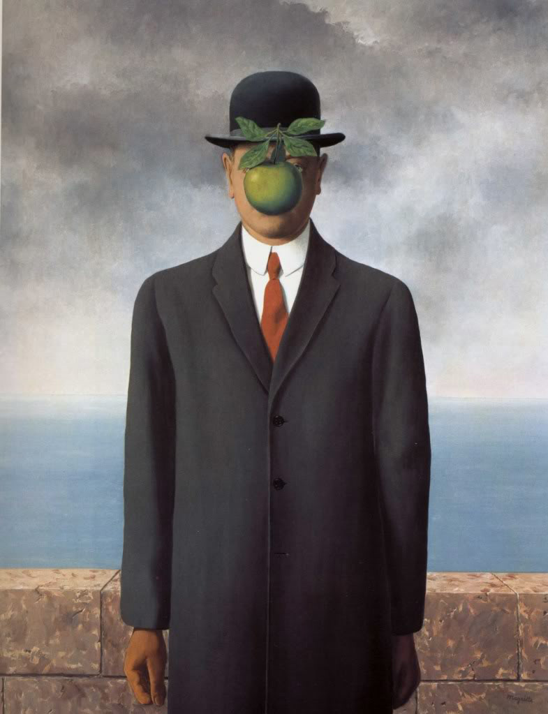   (Rene Magritte).   (The Son of Man)