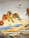   (Salvador Dali). ,          (Dream Caused by the Flight of a Bee around a Pomegranate. One Second before Awakening.)