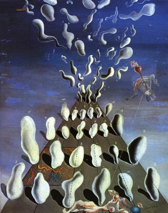   (Salvador Dali).   (Surrealist Composition)