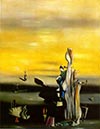   (Yves Tanguy).   (The absent lady)
