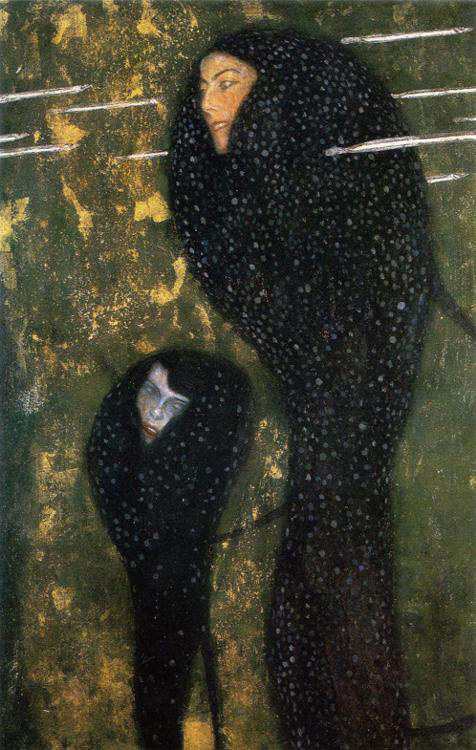   (Gustav Klimt).   (Water Nymphs (Silverfish))