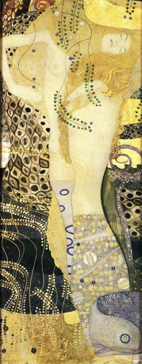   (Gustav Klimt).   (Watersnakes)