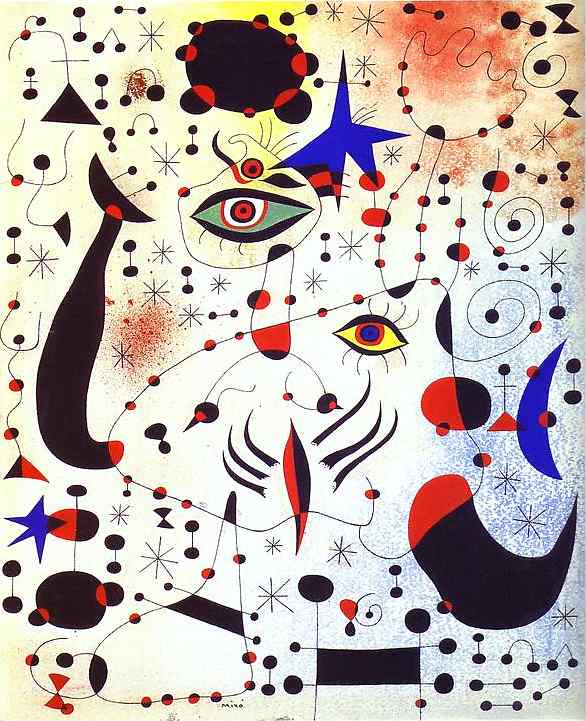 Хуан Миро (Joan Miro). Тайны и созвездия, в любви с женщиной (Ciphers and Constellations, in Love with a Woman)