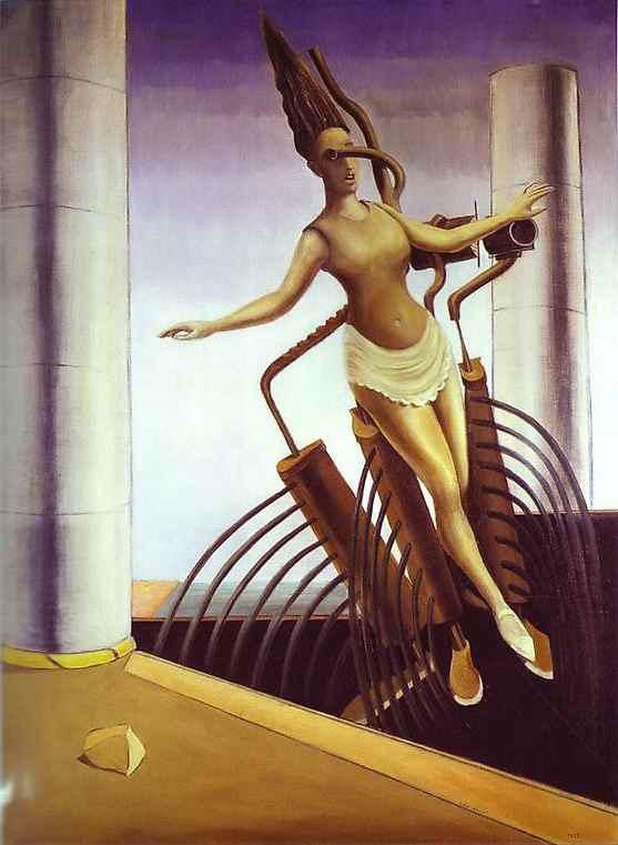 Макс Эрнст (Max Ernst). Качающаяся женщина (The Equivocal Woman)