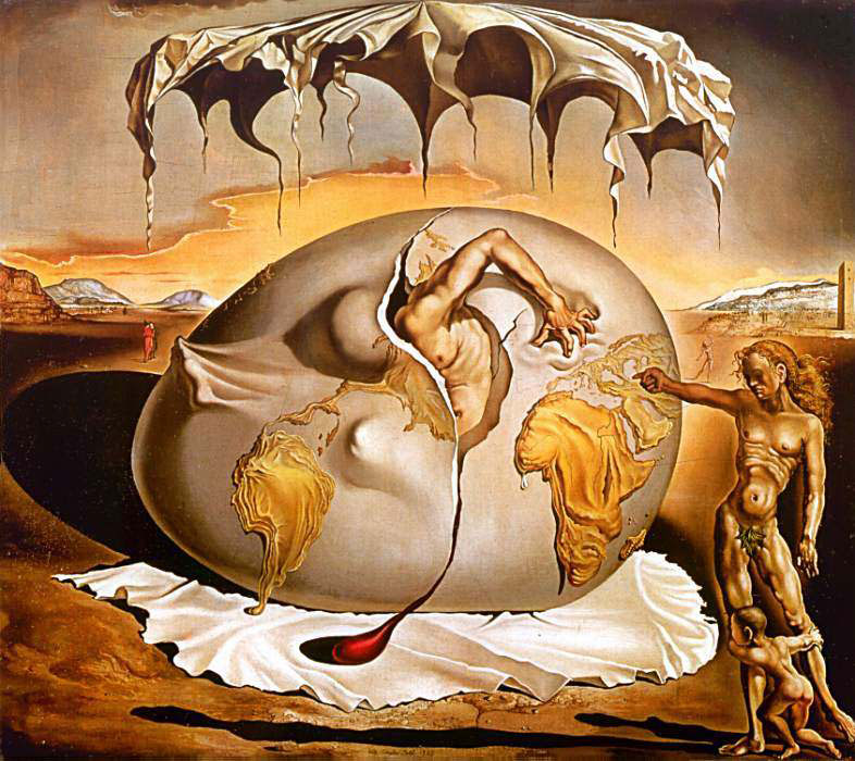   (Salvador Dali).  ,     (Geopoliticus Child Watching the Birth of the New Man)